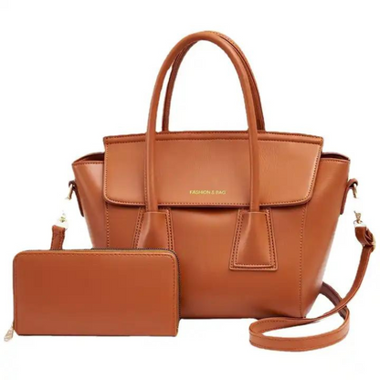 CARTERA DE CUERO - CON BILLETERA